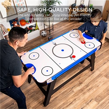 Best Choice Products 58in Air Hockey Table with LED Scoreboard