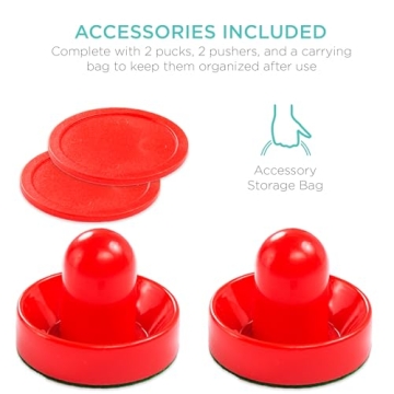 Best Choice Products 58in Air Hockey Table with LED Scoreboard