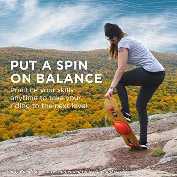 Whirly Board Spinning Balance Board for All Ages and Skills