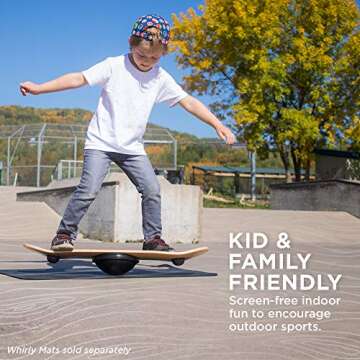 Whirly Board Spinning Balance Board for All Ages and Skills