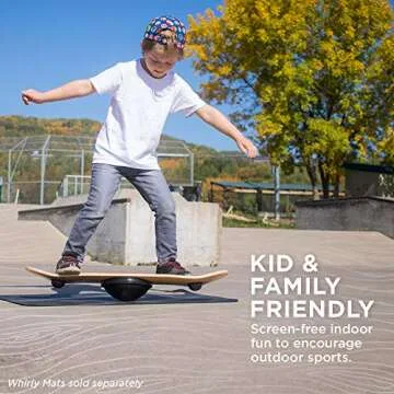 Whirly Board Spinning Balance Board for All Ages and Skills
