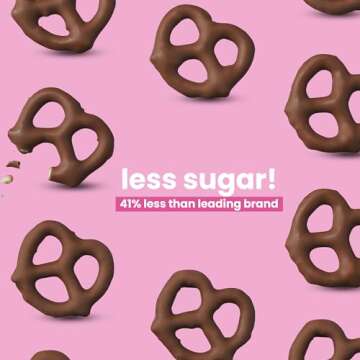 UNREAL Milk Chocolate Covered Pretzels, 7g Sugar, Chocolate Candy Treat Bag, Gluten Free, Fair Trade, Non-GMO, Value Size, 3.5oz (Pack of 6)
