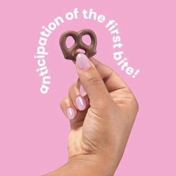 UNREAL Milk Chocolate Covered Pretzels, 7g Sugar, Chocolate Candy Treat Bag, Gluten Free, Fair Trade, Non-GMO, Value Size, 3.5oz (Pack of 6)