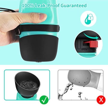 PETDOTT Dog Water Bottle for Secure Hydration Outdoors