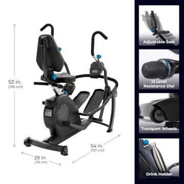 Teeter FreeStep Recumbent Cross Trainer Stepper for All Ages