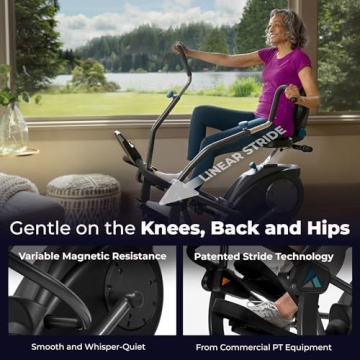 Teeter FreeStep Recumbent Cross Trainer Stepper for All Ages