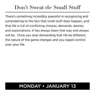 Don't Sweat the Small Stuff 2020 Day-to-Day Calendar