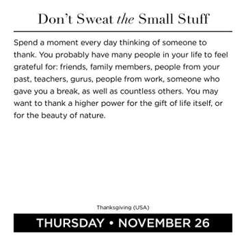 Don't Sweat the Small Stuff... 2020 Day-to-Day Calendar