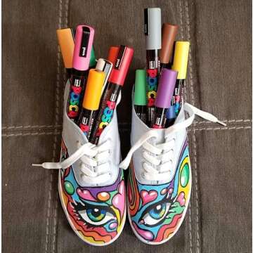 POSCA Acrylic Paint Marker Set - 8 Vibrant Colors