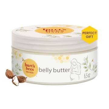 Burt's Bees Mama Bee Belly Butter and Soothing Foot Cream Set - Perfect for Stretch Mark Prevention ...