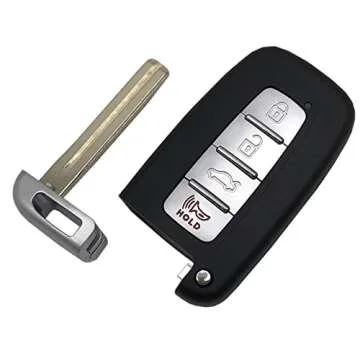 Replacement Key Fob Case Shell Fit for Hyundai Sonata 2011-2015/ Elantra 2011-2013/ Genesis 2009-2014/ Veloster 2011-2017 SY5HMFNA04 (1)