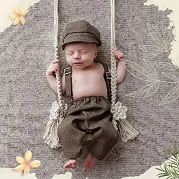 M&G House Newborn Photography Wooden Swing Prop