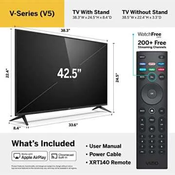 VIZIO 43 Inch 4K UHD Smart TV with Gaming Features