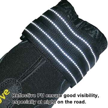 MOKCCI Truelove Dog Boots,Waterproof Dog Booties for Outdoor,Dog Shoes with Reflective Straps for Small Medium Large Dog