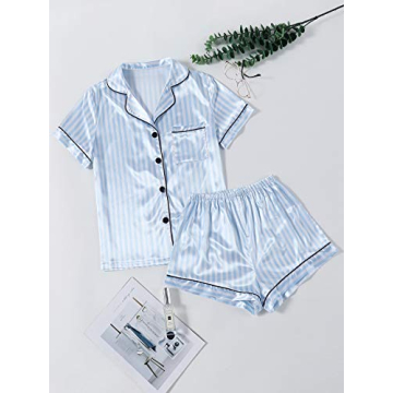 LYANER Silky Satin Pajamas Set for Women - Elegant Sleepwear
