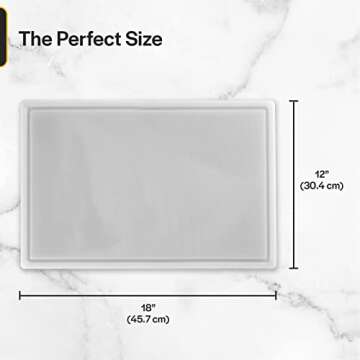 Commercial Grade Cutting Board with Juice Groove - 18x12 Inch