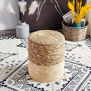 Cplxroc Pouf Ottoman - Handmade Seagrass Braided Floor Chair