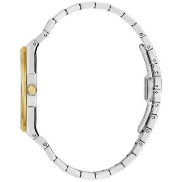 Bulova Men's Classic Quartz Two Tone Stainless Steel Watch - Green Dial, Style 98B444