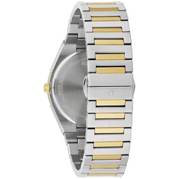 Bulova Men's Classic Two Tone Quartz Watch - Green Dial