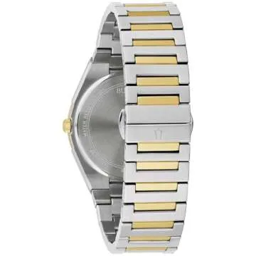 Bulova Men's Classic Two Tone Quartz Watch - Green Dial