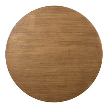 Stratton Rustic Pedestal Table - Perfect for Small Spaces