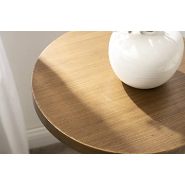 Stratton Rustic Pedestal Table - Perfect for Small Spaces