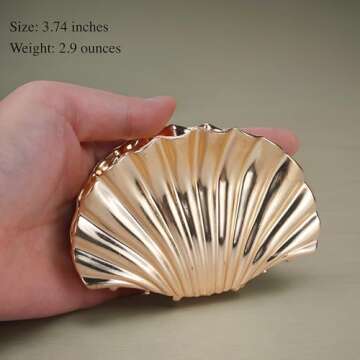 Gold Shell Hair Claw Clips for Women - Perfect Styling Accessory