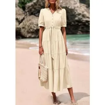 Stylish PRETTYGARDEN Women's Summer Midi Dress 2025