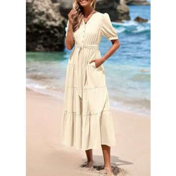 Stylish PRETTYGARDEN Women's Summer Midi Dress 2025
