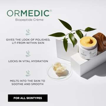 IMAGE Skincare, ORMEDIC Biopeptide Crème, Balancing Face Moisturizer with Shea Butter, Hyaluronic A...