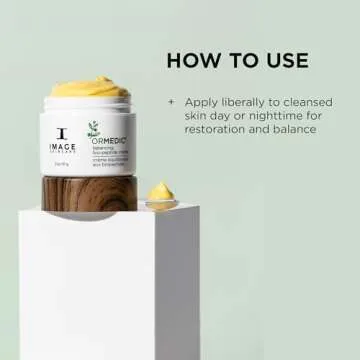 IMAGE Skincare, ORMEDIC Biopeptide Crème, Balancing Face Moisturizer with Shea Butter, Hyaluronic Acid and Organic Plant Oils, 2oz