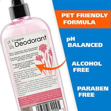 Wahl USA Cornflower Aloe Pet Deodorant Spray for All Dogs & Cats – Clean Fresh Smell Refreshes & Deodorizes – 8 oz - Model 820009A