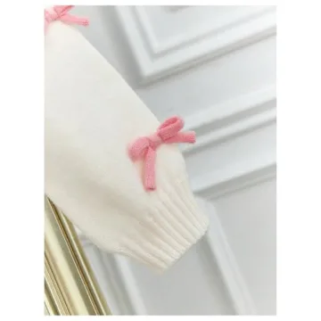 SHENHE Cute Bow Button Down Cardigan for Stylish Girls