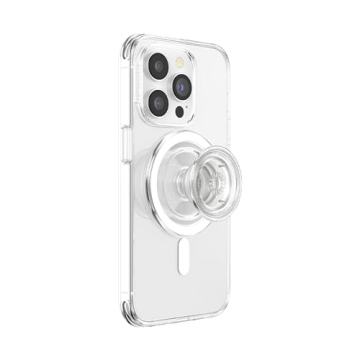 Clear PopSockets Phone Grip with MagSafe Adapter