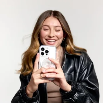 Clear PopSockets Phone Grip with MagSafe Adapter