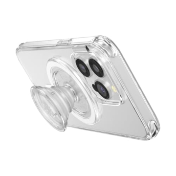 Clear PopSockets Phone Grip with MagSafe Adapter