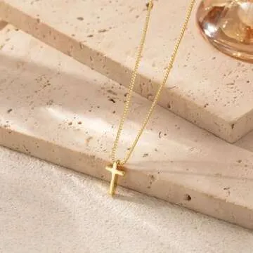 Carffordo Gold Cross Necklace for Women - Elegant Gift
