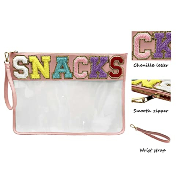 Stylish HAIBOLAN Clear Patch Pouch for Travel & Snacks