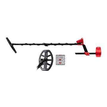 Minelab Vanquish 340 Multi-Frequency Auto-Select Metal Detector for Adults with V10 10"x7" Double-D ...