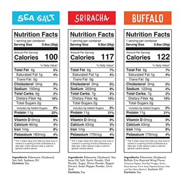 Healthy Edamame Snacks for Adults and Kids - 24 Pack