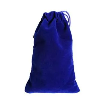 WeJe Mancala Stones Mini Glass Gems (12-16mm) - 12oz (140 to 150 pcs) Flat Glass Marbles with Velvet Bag for Mancala Beads Replacement (Mini Multi-Colors Assorted)