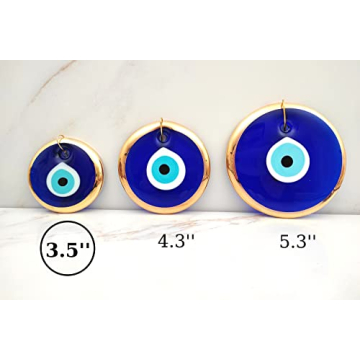 Erbulus 3.5" Evil Eye Wall Hanging Gold Decoration