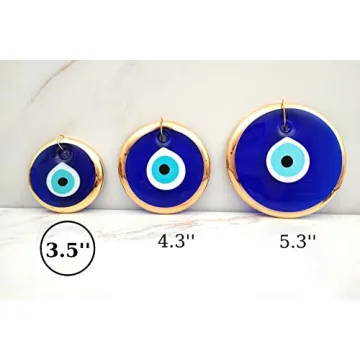 Erbulus 3.5" Evil Eye Wall Hanging Gold Decoration