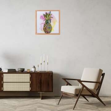 Diamond Art By Leisure Arts Pineapple, 12"X12", Intermediate Diamond Painting Kits For Adults, Art For Adults, Kit, Painting