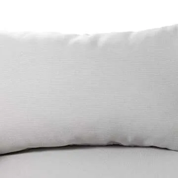 Christopher Knight Home Tina Outdoor 3 Seater Acacia Wood Daybed, Teak Finish, Light Grey