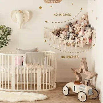 TIDYTEDS DreamLights Boho Stuffed Animal Storage Hammock