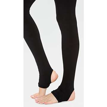 Stylish Plush Fleece-Lined Stirrup Tights for All Occasions