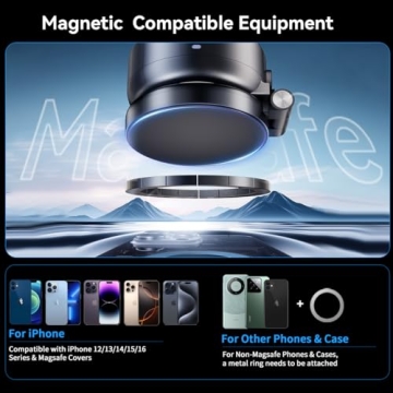 Magnetic Suction Phone Holder for iPhones