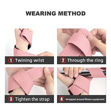 SKDK Cotton Hard Pull Wrist Lifting Straps Grips Band-Deadlift Straps with Neoprene Cushioned Wrist Padded and Anti-Skid Silicone - for Weightlifting, Bodybuilding, Xfit, Strength Training