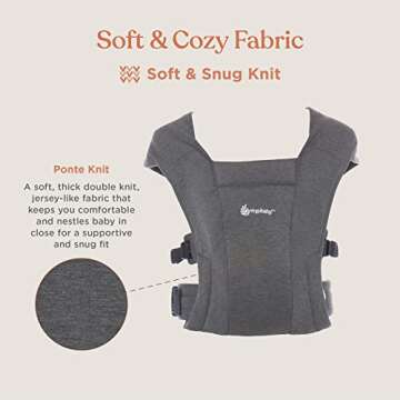 Ergobaby Embrace Cozy Baby Carrier Wrap for Newborns